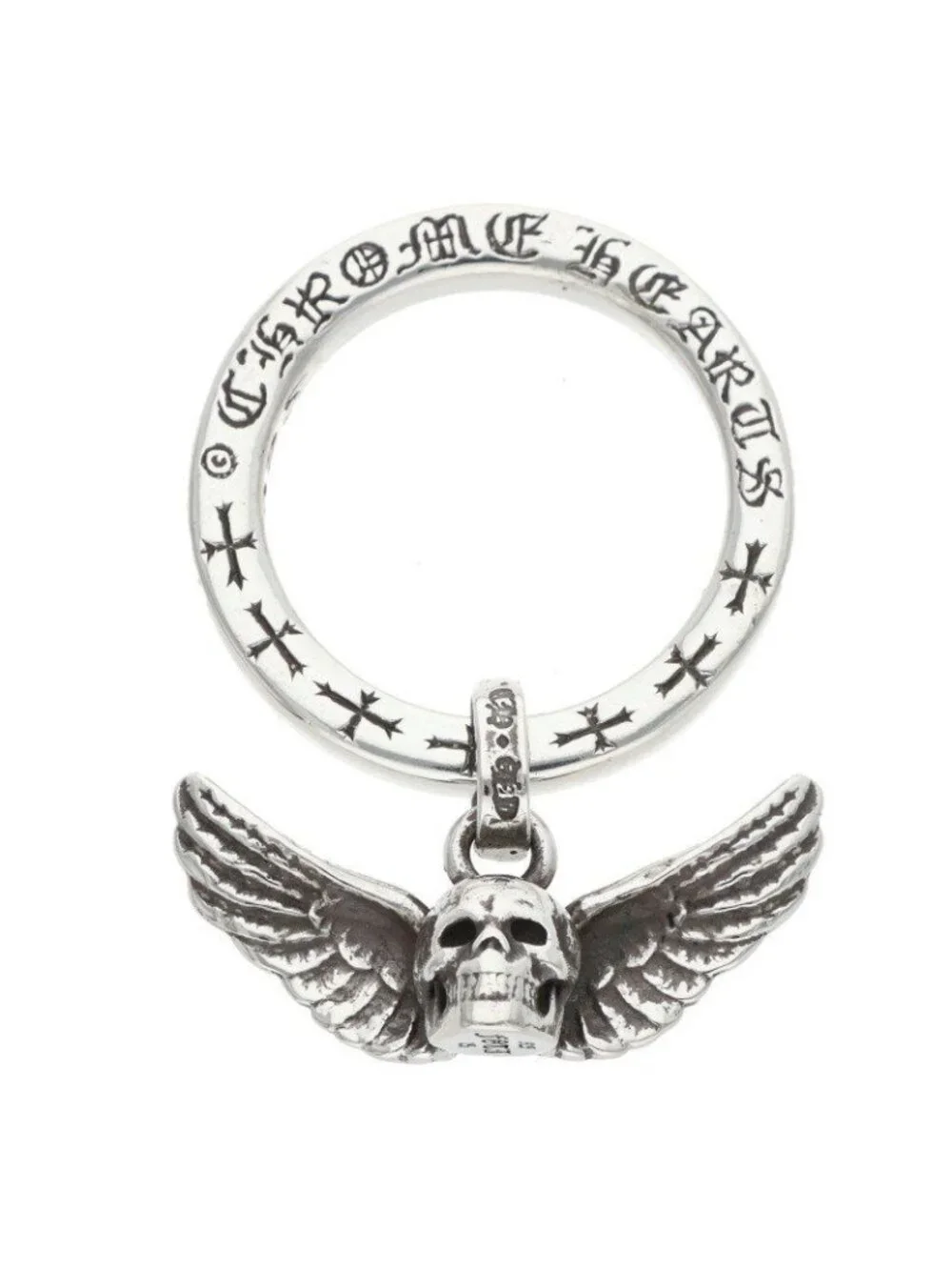 Chrome Hearts Ntfl Wfoti Mahalia Motif Silver Ring